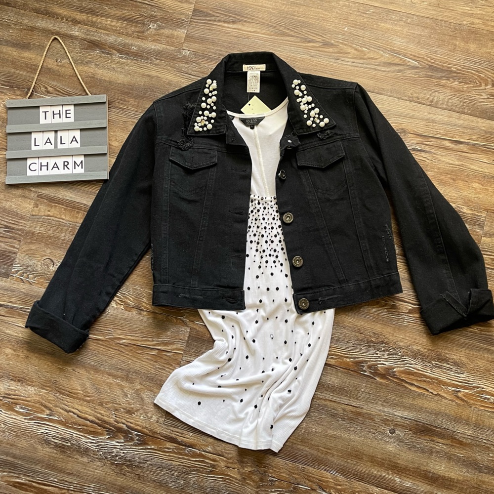 NWT Hendi Cropped Jean Jacket